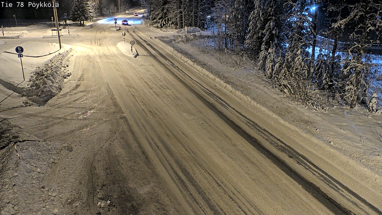 Weather Camera Image Väg 78 Rovaniemi, Pöykkölä, Rovaniemi, Lappi