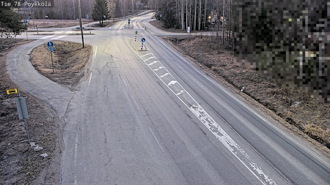 Weather Camera Image Road 78 Rovaniemi, Pöykkölä, Rovaniemi, Lappi