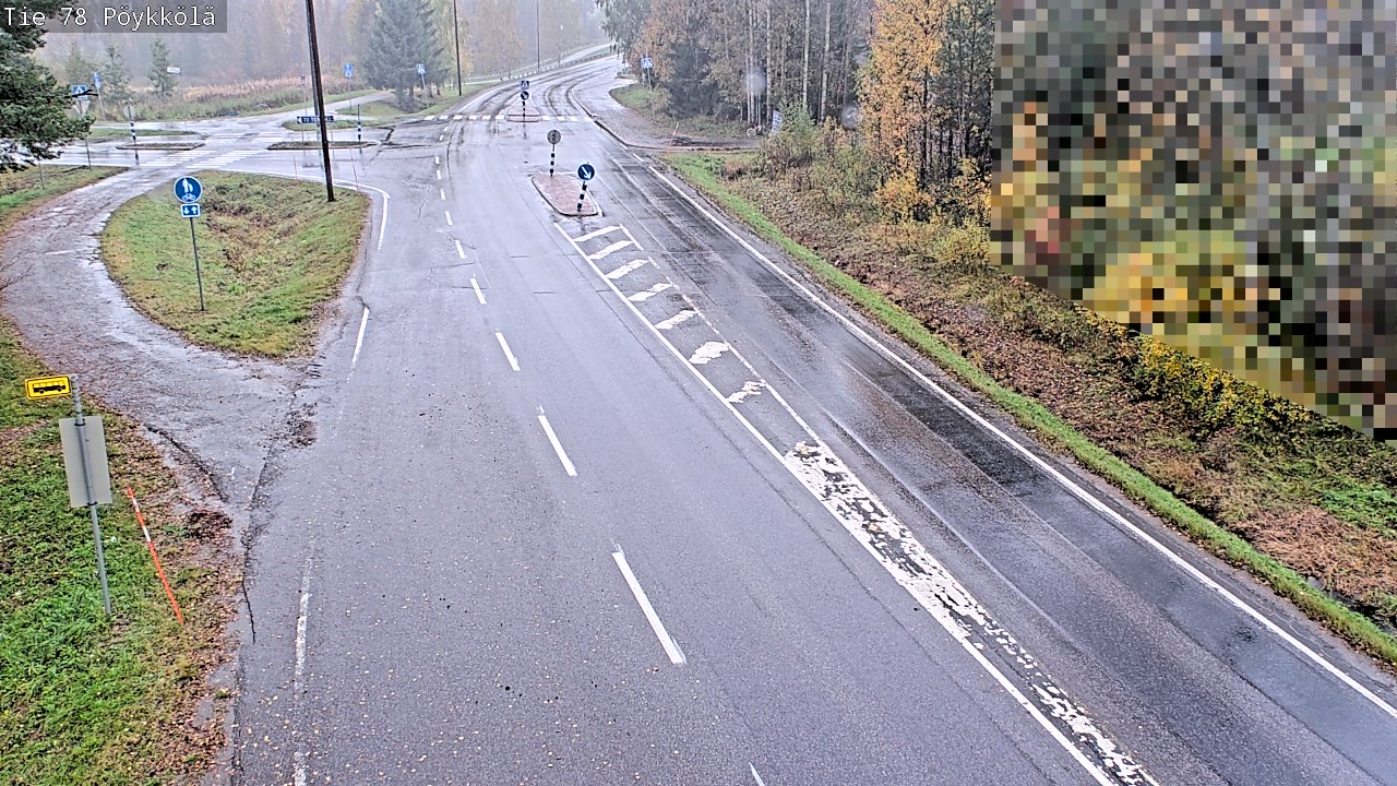 Weather Camera Image Väg 78 Rovaniemi, Pöykkölä, Rovaniemi, Lappi