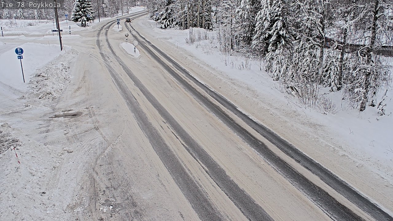 Weather Camera Image Väg 78 Rovaniemi, Pöykkölä, Rovaniemi, Lappi