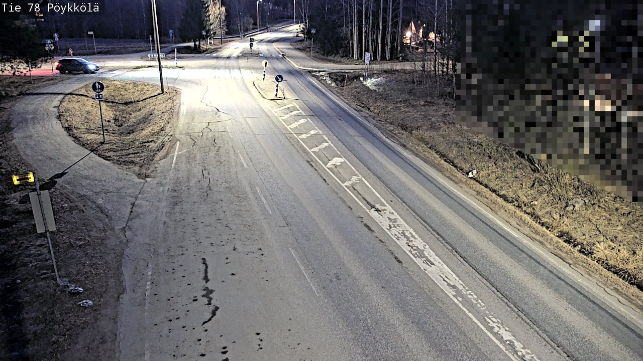 Weather Camera Image Väg 78 Rovaniemi, Pöykkölä, Rovaniemi, Lappi