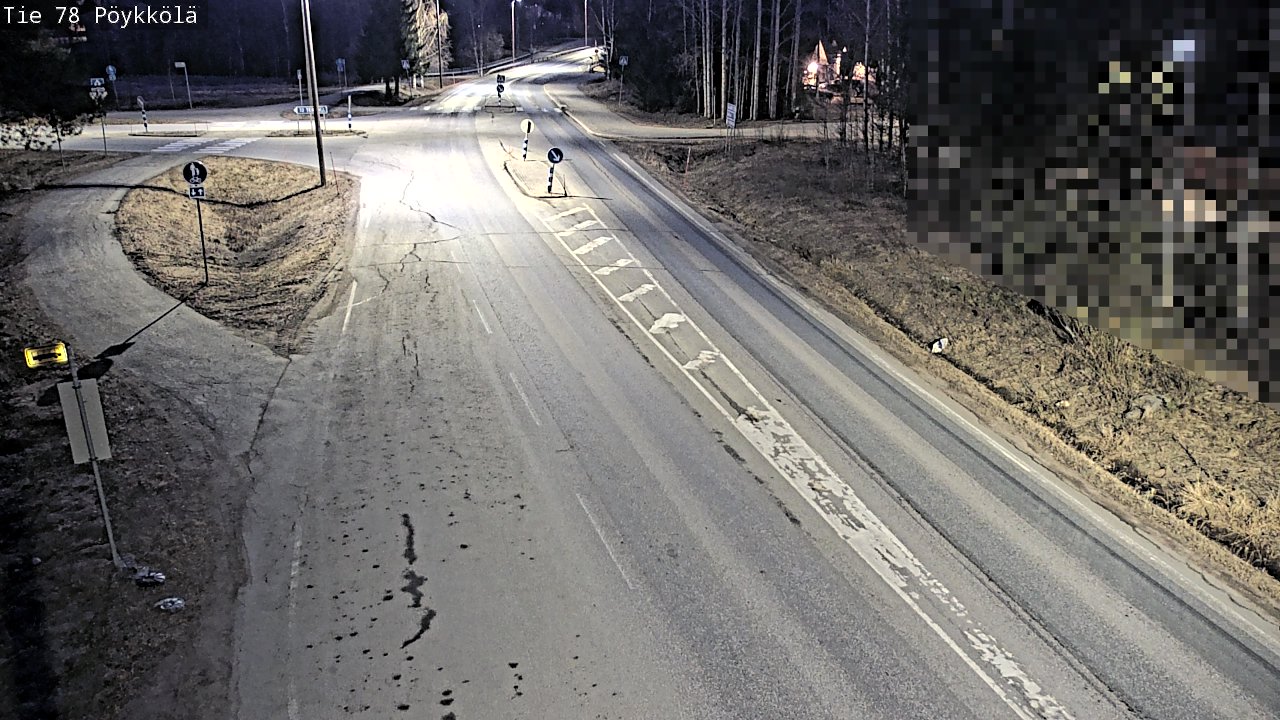 Weather Camera Image Väg 78 Rovaniemi, Pöykkölä, Rovaniemi, Lappi