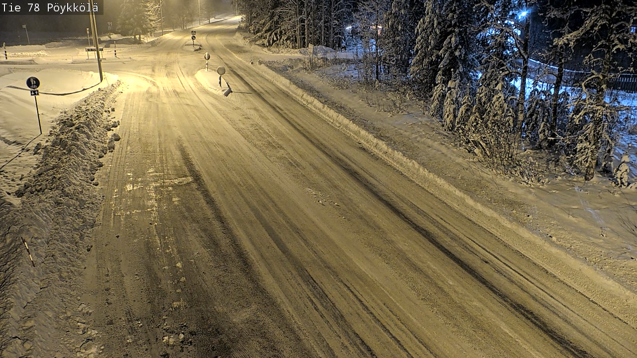 Weather Camera Image Väg 78 Rovaniemi, Pöykkölä, Rovaniemi, Lappi