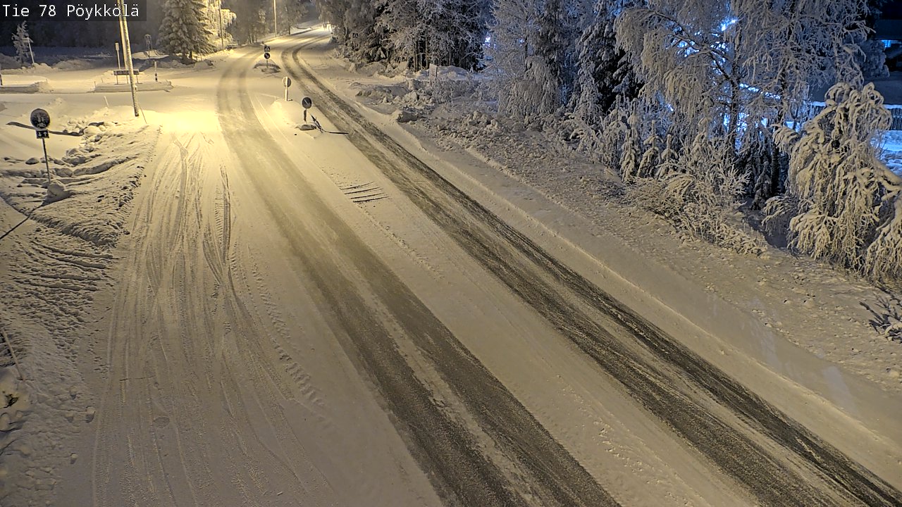 Kelikamerat Kuva Tie 78 Rovaniemi, Pöykkölä, Rovaniemi, Lappi
