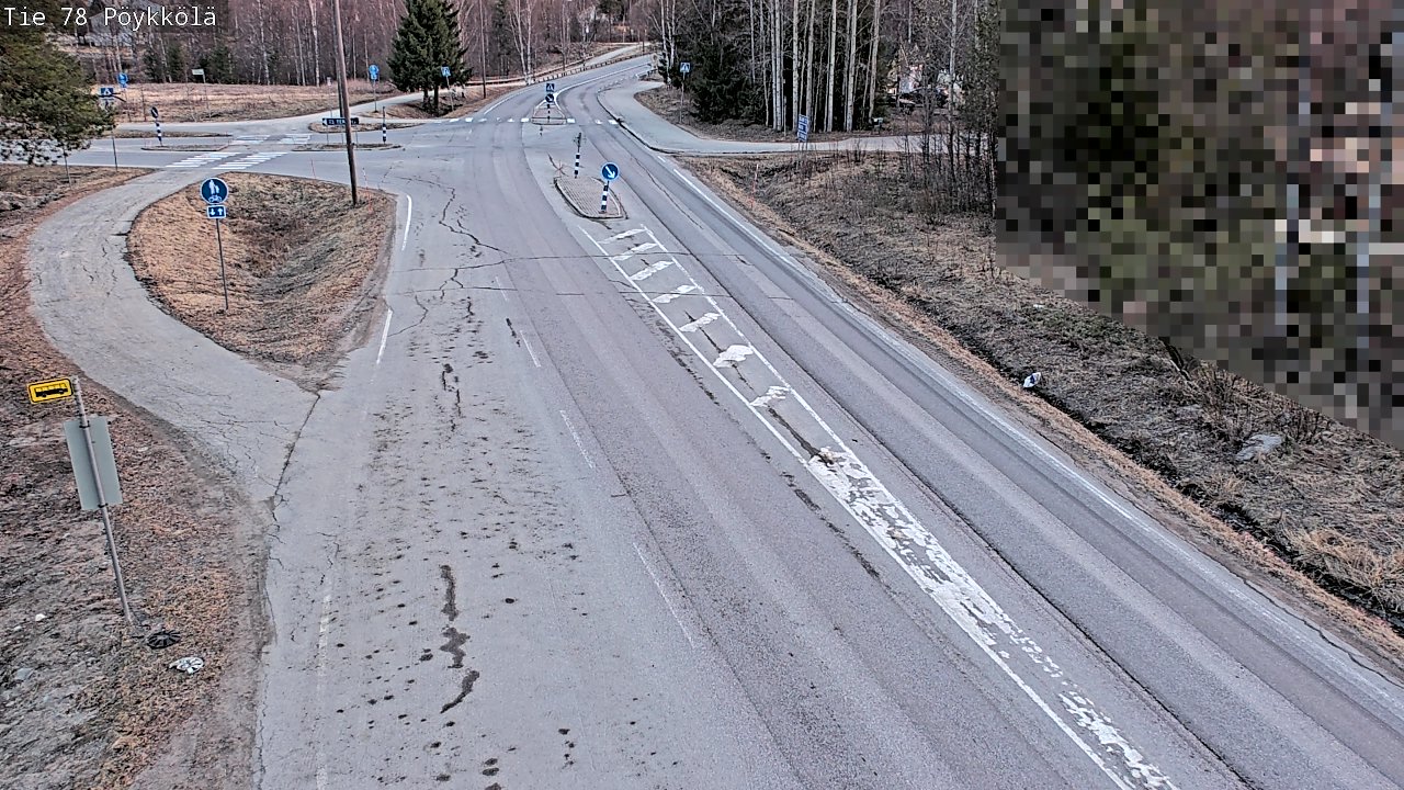 Weather Camera Image Väg 78 Rovaniemi, Pöykkölä, Rovaniemi, Lappi