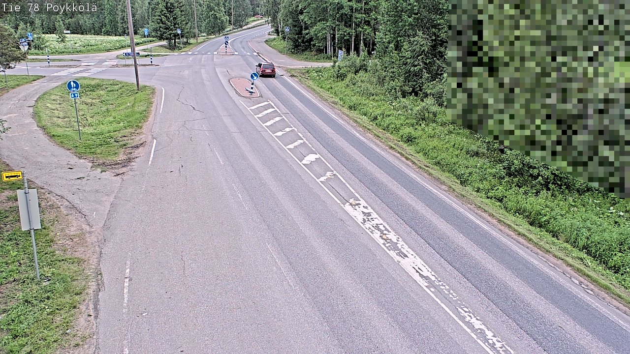 Weather Camera Image Väg 78 Rovaniemi, Pöykkölä, Rovaniemi, Lappi