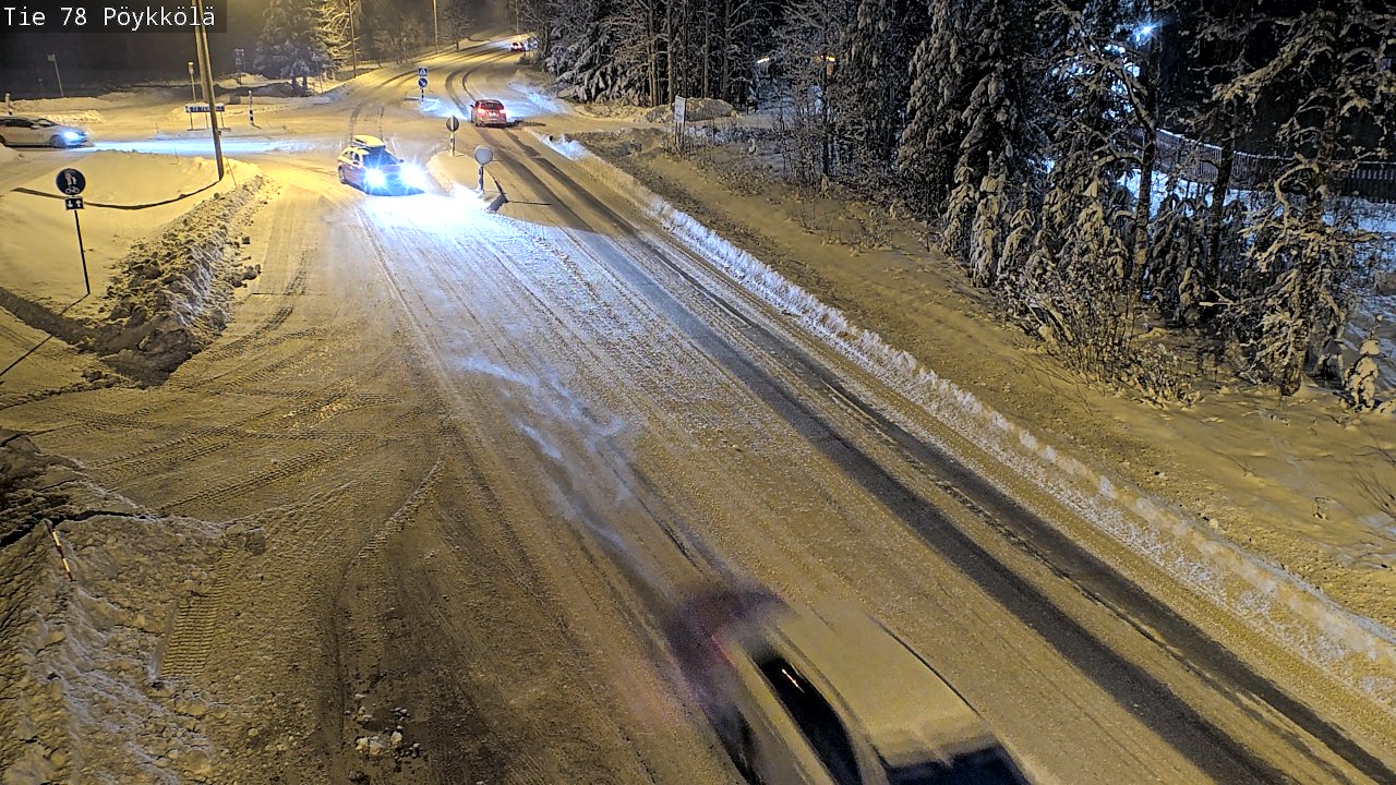 Weather Camera Image Väg 78 Rovaniemi, Pöykkölä, Rovaniemi, Lappi
