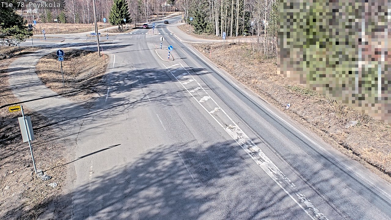 Weather Camera Image Väg 78 Rovaniemi, Pöykkölä, Rovaniemi, Lappi