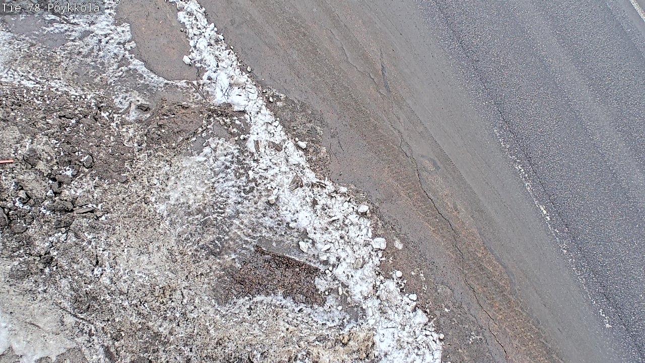 Weather Camera Image Väg 78 Rovaniemi, Pöykkölä, Rovaniemi, Lappi