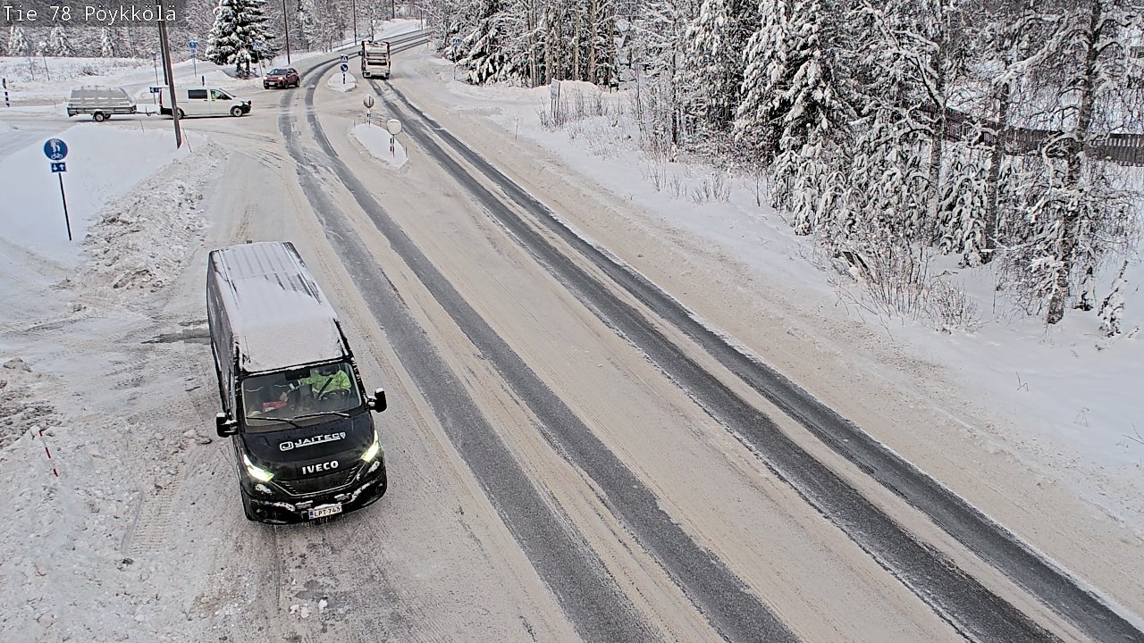 Weather Camera Image Väg 78 Rovaniemi, Pöykkölä, Rovaniemi, Lappi