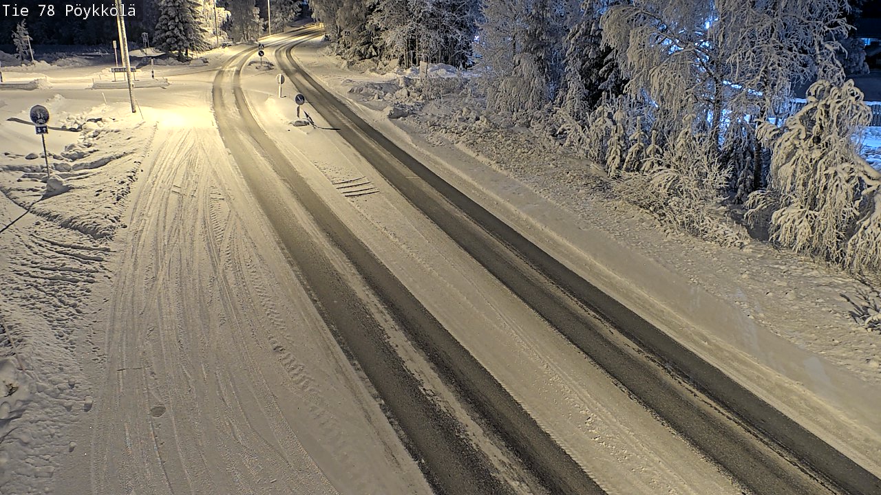 Kelikamerat Kuva Tie 78 Rovaniemi, Pöykkölä, Rovaniemi, Lappi