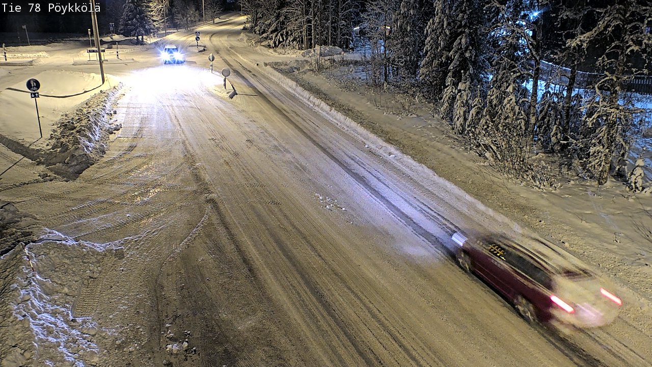 Weather Camera Image Väg 78 Rovaniemi, Pöykkölä, Rovaniemi, Lappi