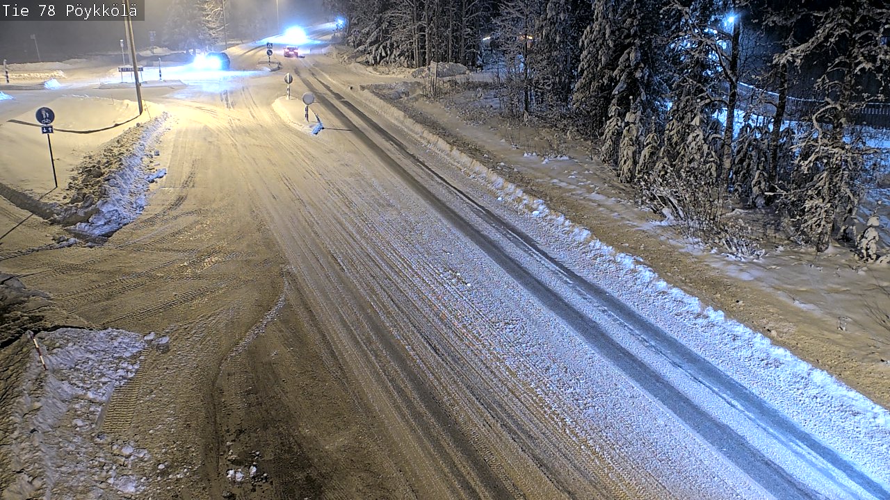 Weather Camera Image Väg 78 Rovaniemi, Pöykkölä, Rovaniemi, Lappi