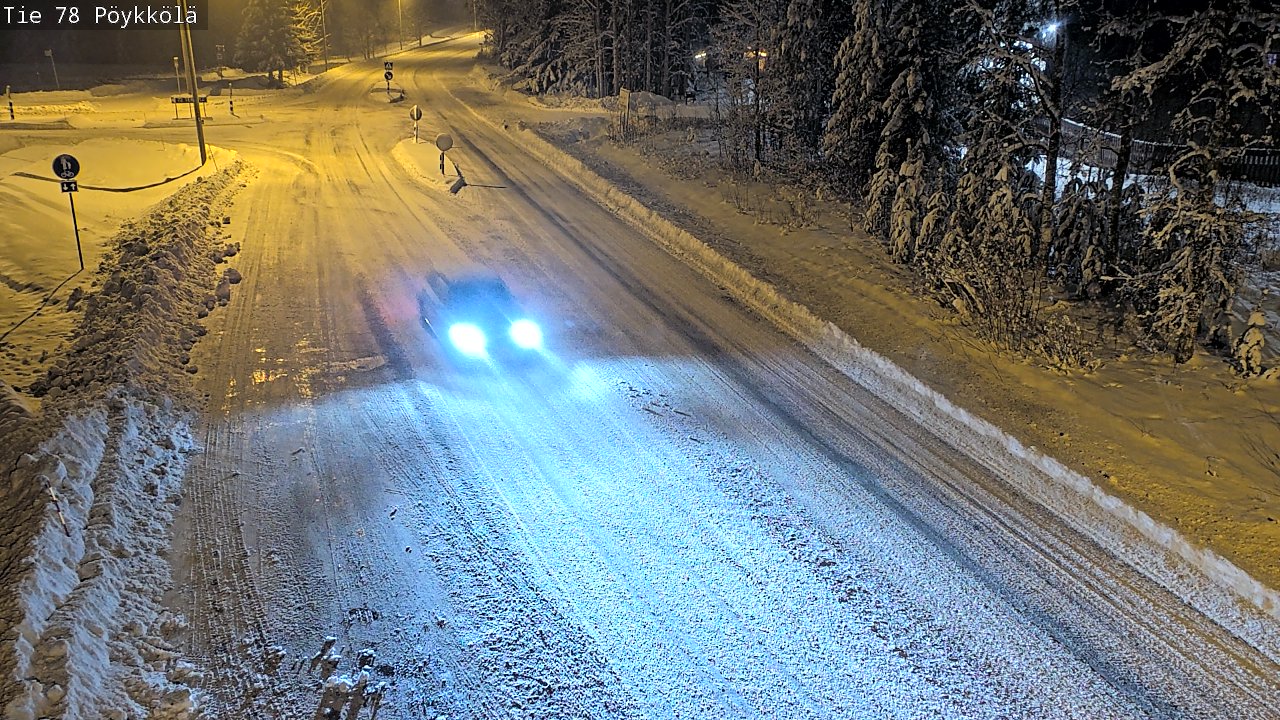Weather Camera Image Väg 78 Rovaniemi, Pöykkölä, Rovaniemi, Lappi