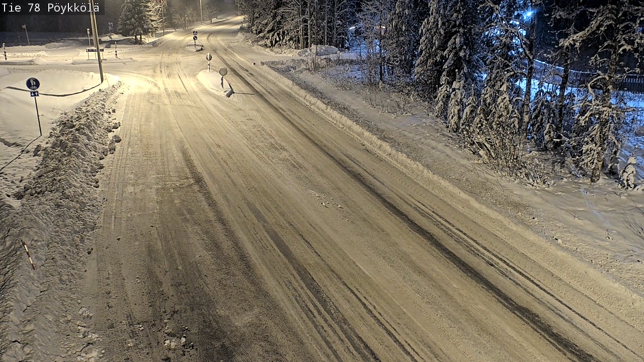 Weather Camera Image Väg 78 Rovaniemi, Pöykkölä, Rovaniemi, Lappi