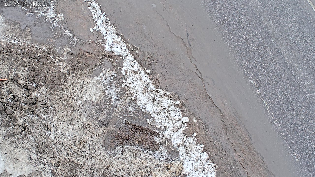 Weather Camera Image Väg 78 Rovaniemi, Pöykkölä, Rovaniemi, Lappi