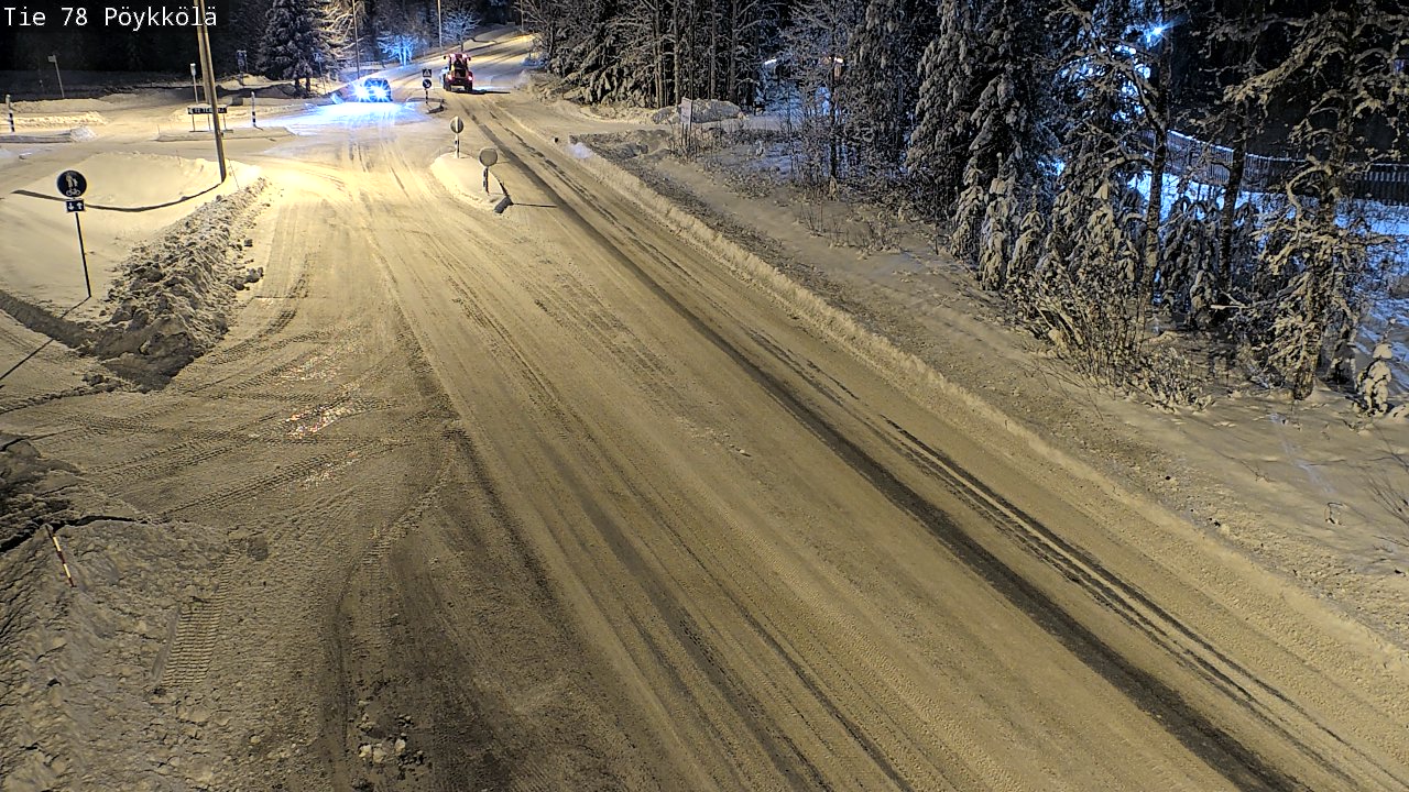 Weather Camera Image Väg 78 Rovaniemi, Pöykkölä, Rovaniemi, Lappi
