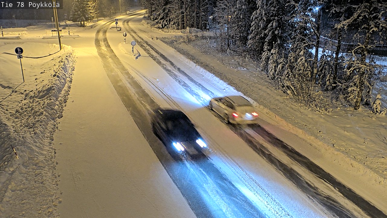 Weather Camera Image Väg 78 Rovaniemi, Pöykkölä, Rovaniemi, Lappi