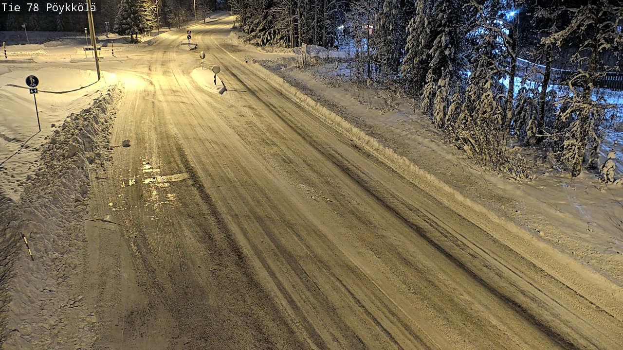 Weather Camera Image Väg 78 Rovaniemi, Pöykkölä, Rovaniemi, Lappi