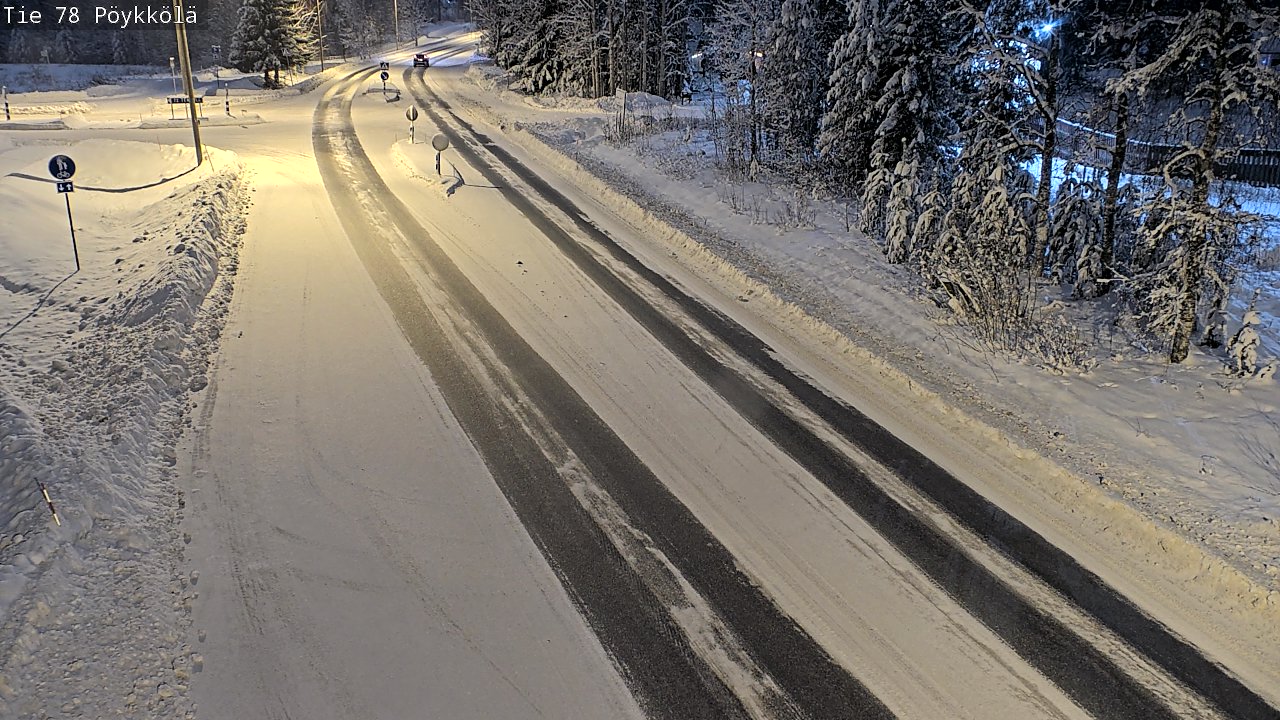 Weather Camera Image Väg 78 Rovaniemi, Pöykkölä, Rovaniemi, Lappi
