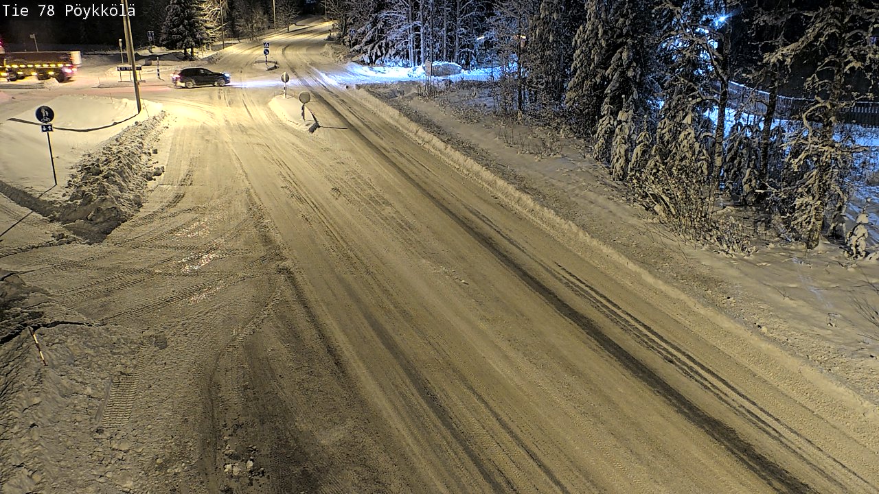 Weather Camera Image Väg 78 Rovaniemi, Pöykkölä, Rovaniemi, Lappi