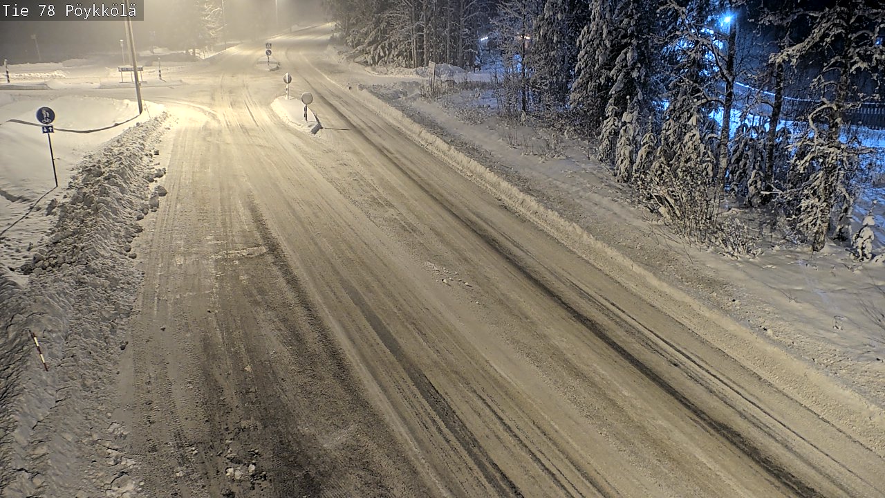 Weather Camera Image Väg 78 Rovaniemi, Pöykkölä, Rovaniemi, Lappi