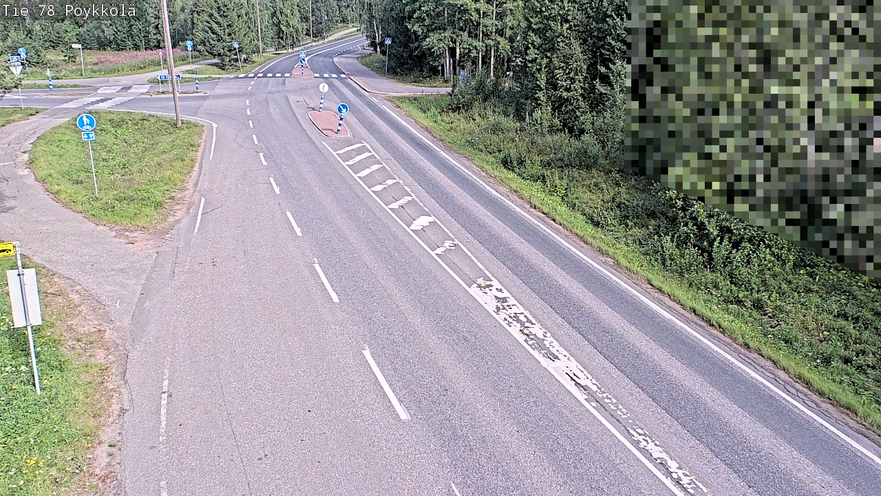 Weather Camera Image Väg 78 Rovaniemi, Pöykkölä, Rovaniemi, Lappi