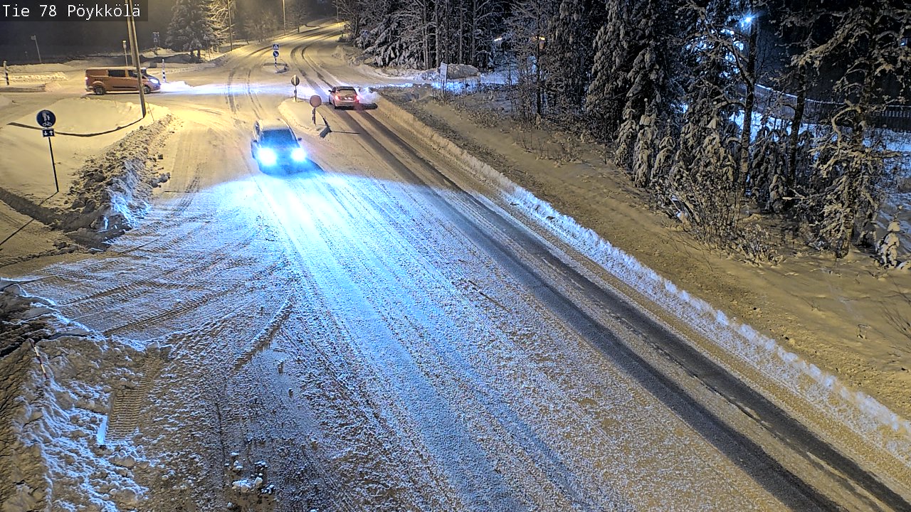 Weather Camera Image Väg 78 Rovaniemi, Pöykkölä, Rovaniemi, Lappi