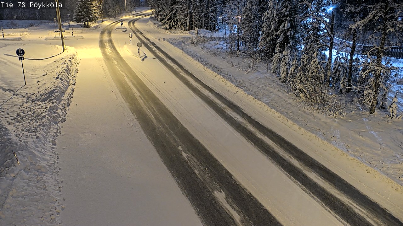 Weather Camera Image Väg 78 Rovaniemi, Pöykkölä, Rovaniemi, Lappi