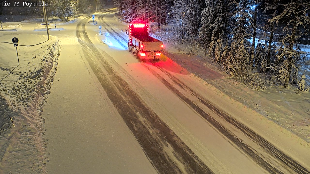 Weather Camera Image Väg 78 Rovaniemi, Pöykkölä, Rovaniemi, Lappi