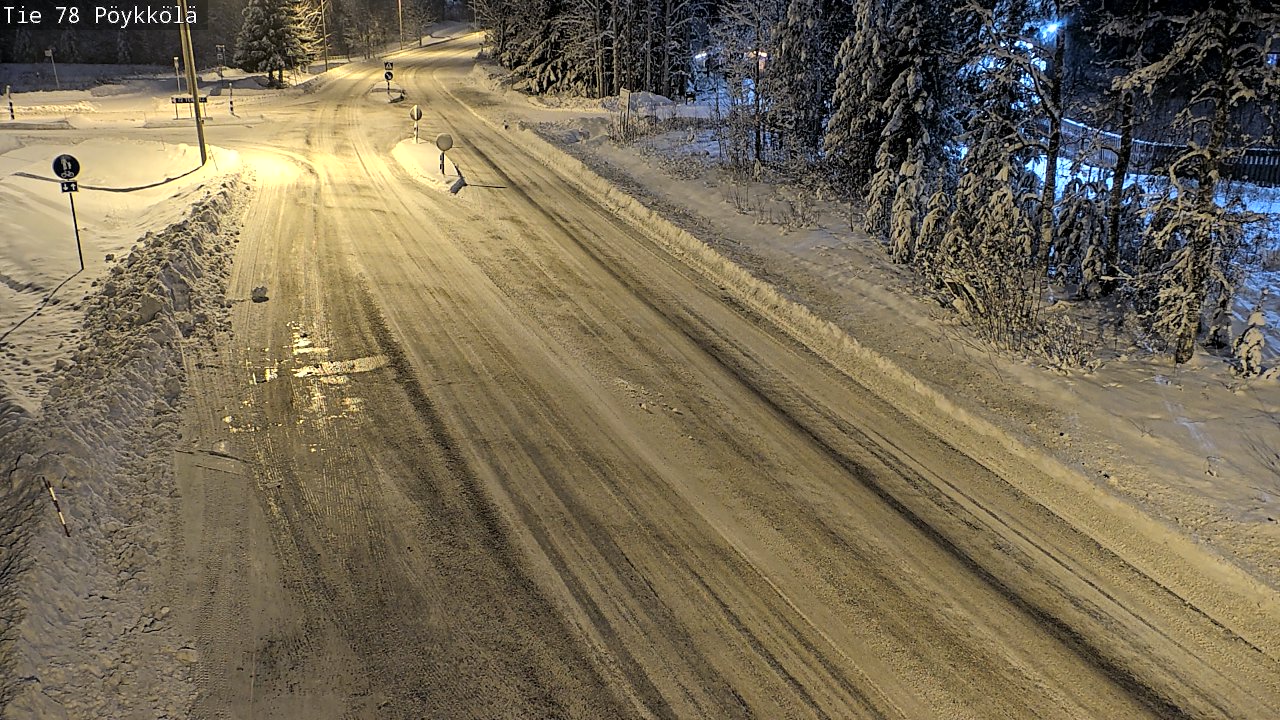 Weather Camera Image Väg 78 Rovaniemi, Pöykkölä, Rovaniemi, Lappi