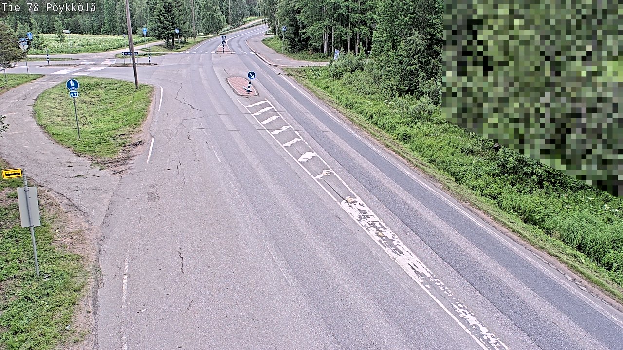 Weather Camera Image Väg 78 Rovaniemi, Pöykkölä, Rovaniemi, Lappi