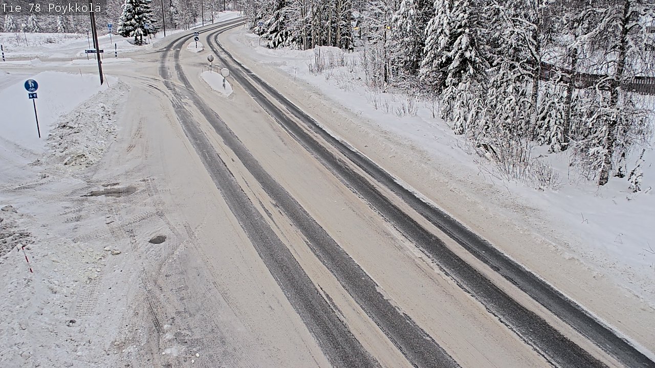 Weather Camera Image Road 78 Rovaniemi, Pöykkölä, Rovaniemi, Lappi