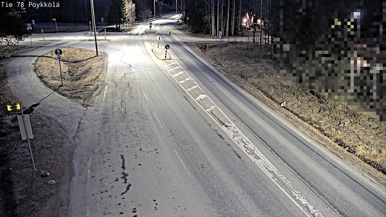 Weather Camera Image Väg 78 Rovaniemi, Pöykkölä, Rovaniemi, Lappi