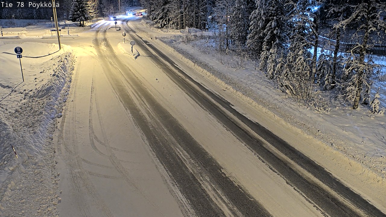Weather Camera Image Väg 78 Rovaniemi, Pöykkölä, Rovaniemi, Lappi