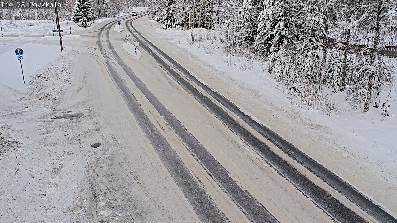 Weather Camera Image Väg 78 Rovaniemi, Pöykkölä, Rovaniemi, Lappi