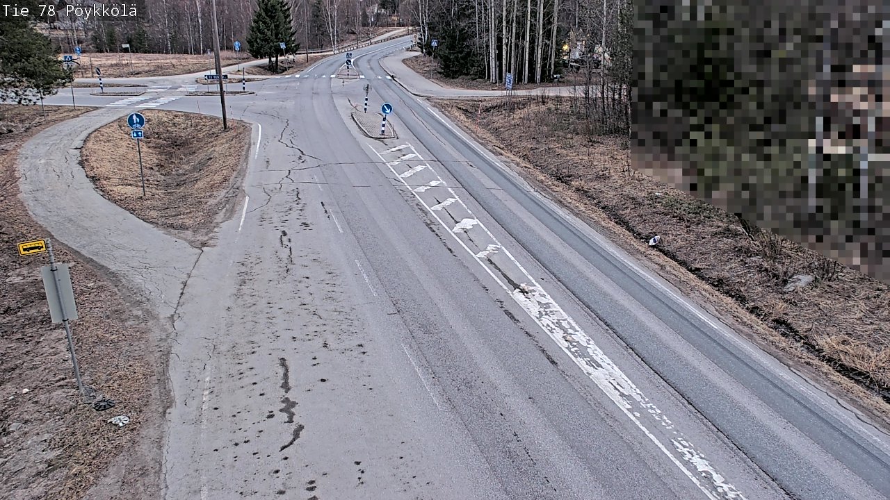 Weather Camera Image Väg 78 Rovaniemi, Pöykkölä, Rovaniemi, Lappi