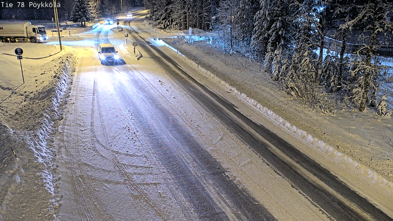 Weather Camera Image Väg 78 Rovaniemi, Pöykkölä, Rovaniemi, Lappi