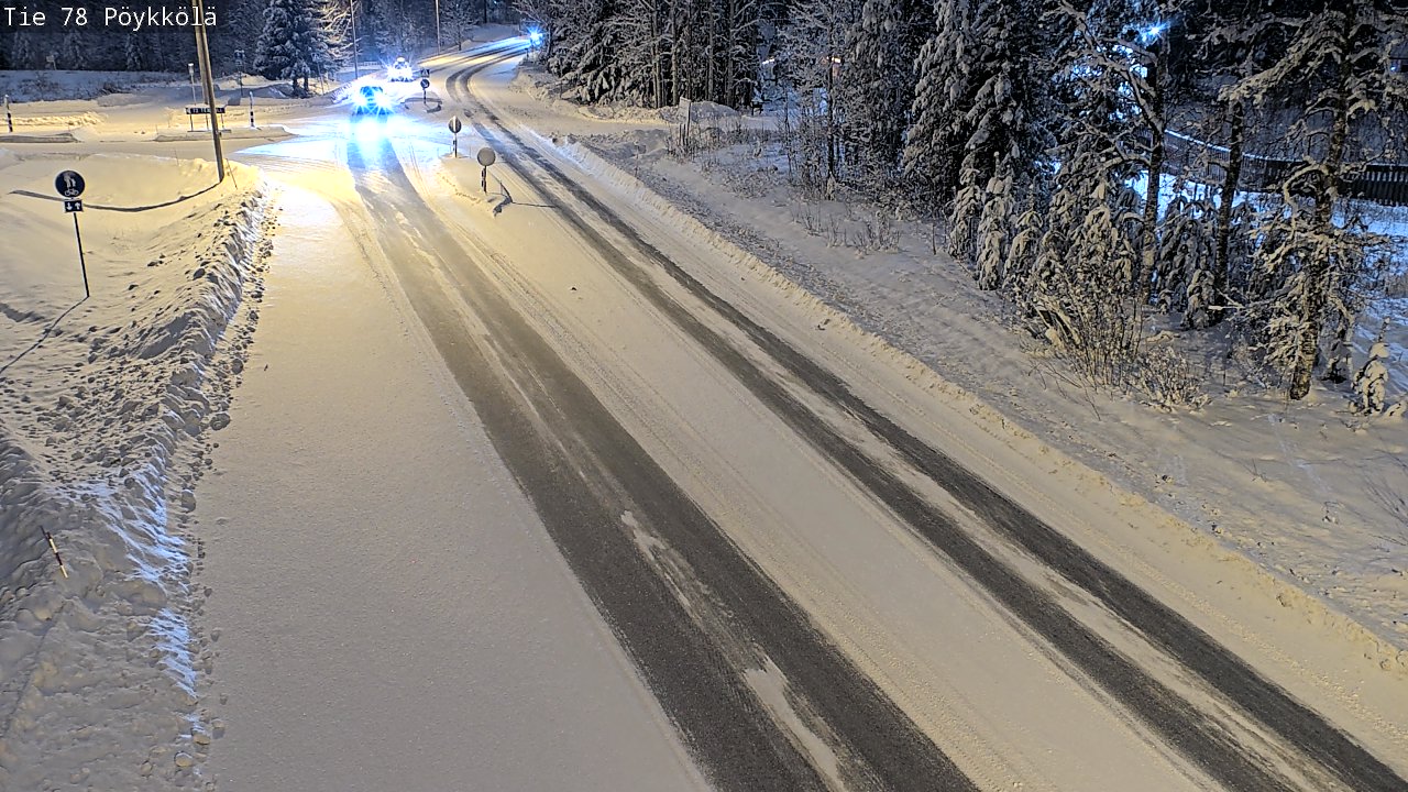 Weather Camera Image Väg 78 Rovaniemi, Pöykkölä, Rovaniemi, Lappi