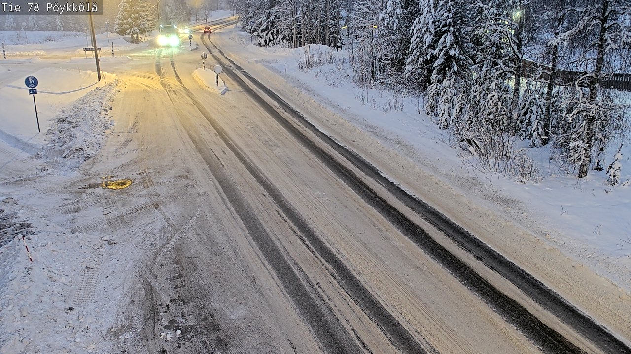Weather Camera Image Väg 78 Rovaniemi, Pöykkölä, Rovaniemi, Lappi