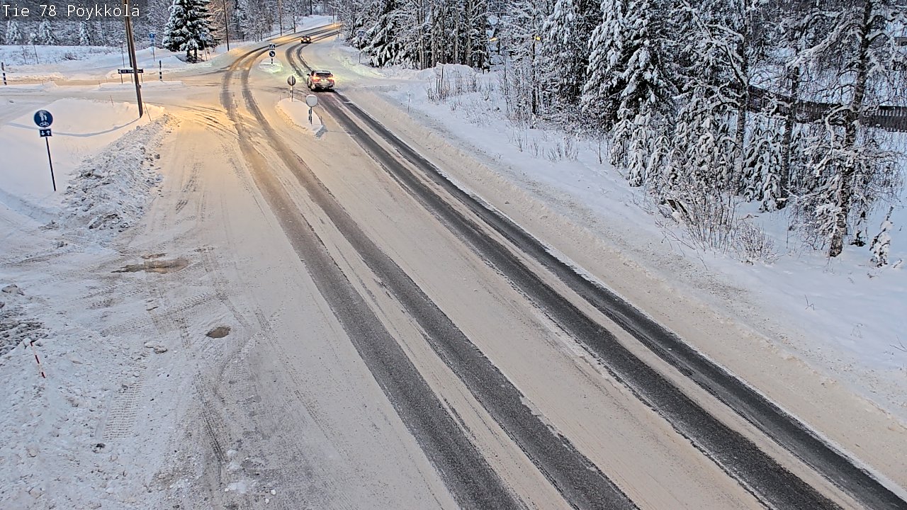 Weather Camera Image Road 78 Rovaniemi, Pöykkölä, Rovaniemi, Lappi