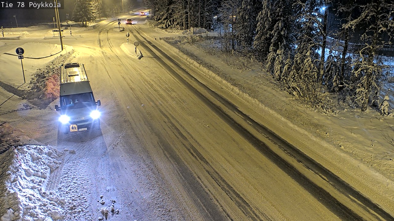 Weather Camera Image Väg 78 Rovaniemi, Pöykkölä, Rovaniemi, Lappi