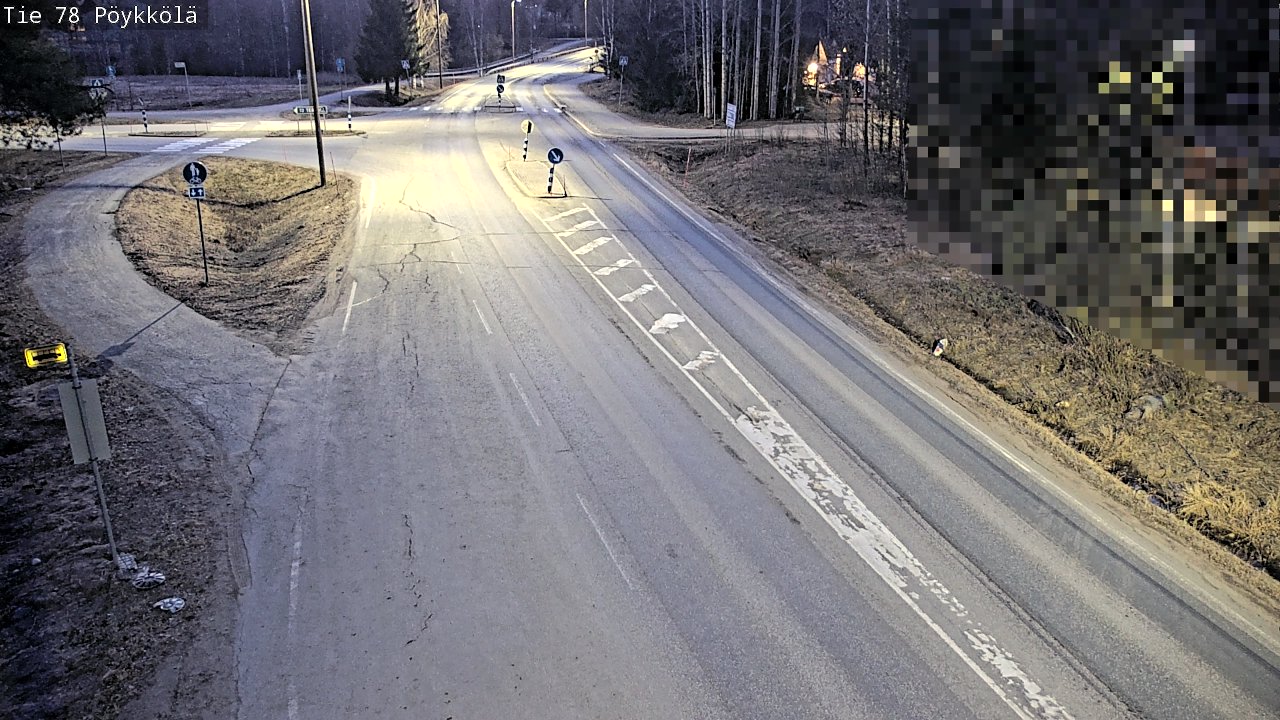 Weather Camera Image Road 78 Rovaniemi, Pöykkölä, Rovaniemi, Lappi