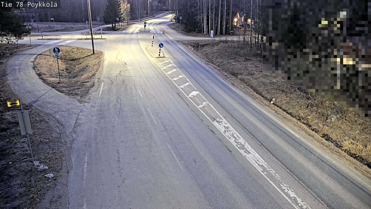 Weather Camera Image Road 78 Rovaniemi, Pöykkölä, Rovaniemi, Lappi