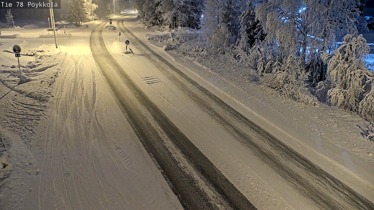 Kelikamerat Kuva Tie 78 Rovaniemi, Pöykkölä, Rovaniemi, Lappi