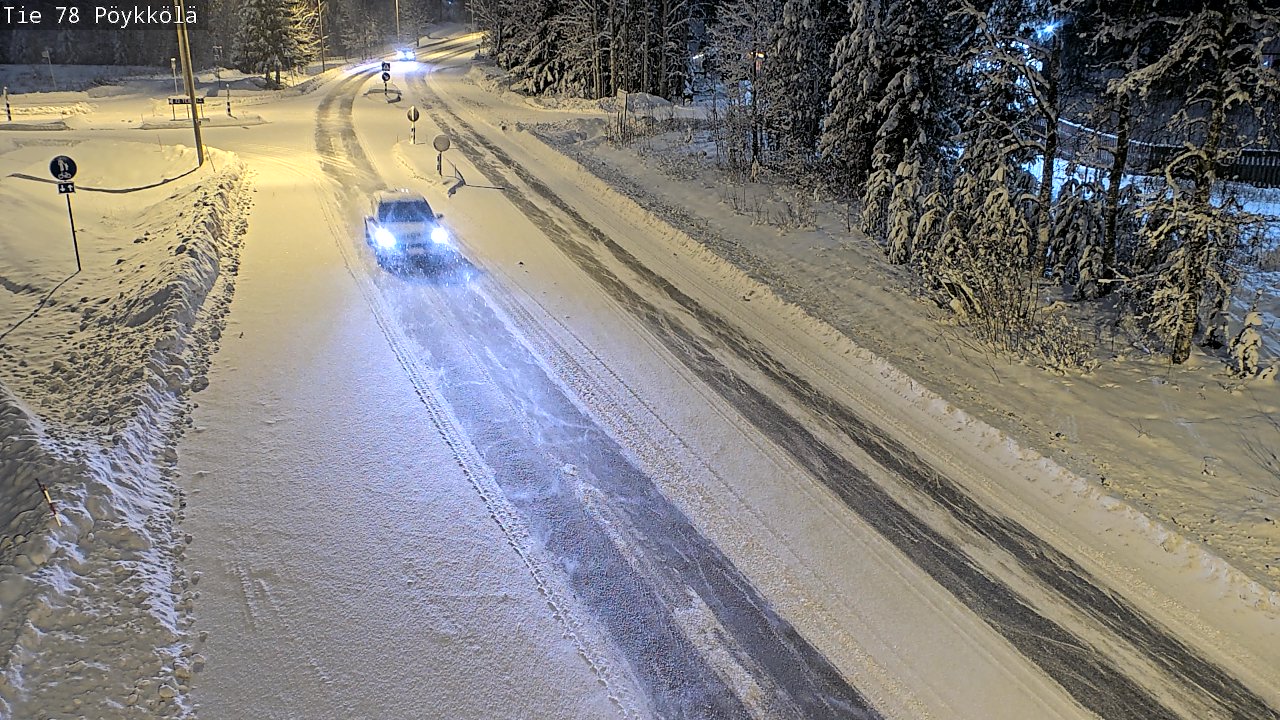Weather Camera Image Väg 78 Rovaniemi, Pöykkölä, Rovaniemi, Lappi