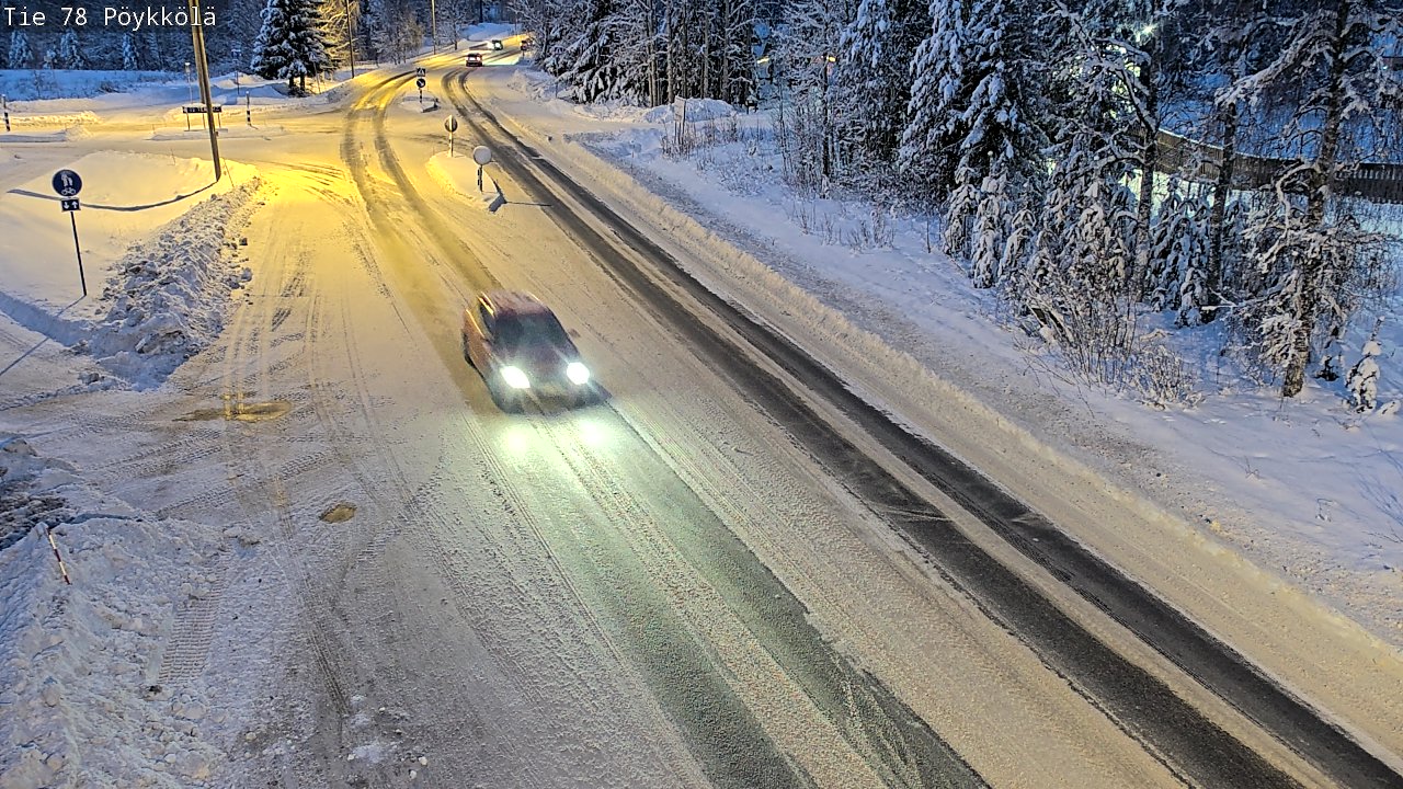 Weather Camera Image Road 78 Rovaniemi, Pöykkölä, Rovaniemi, Lappi