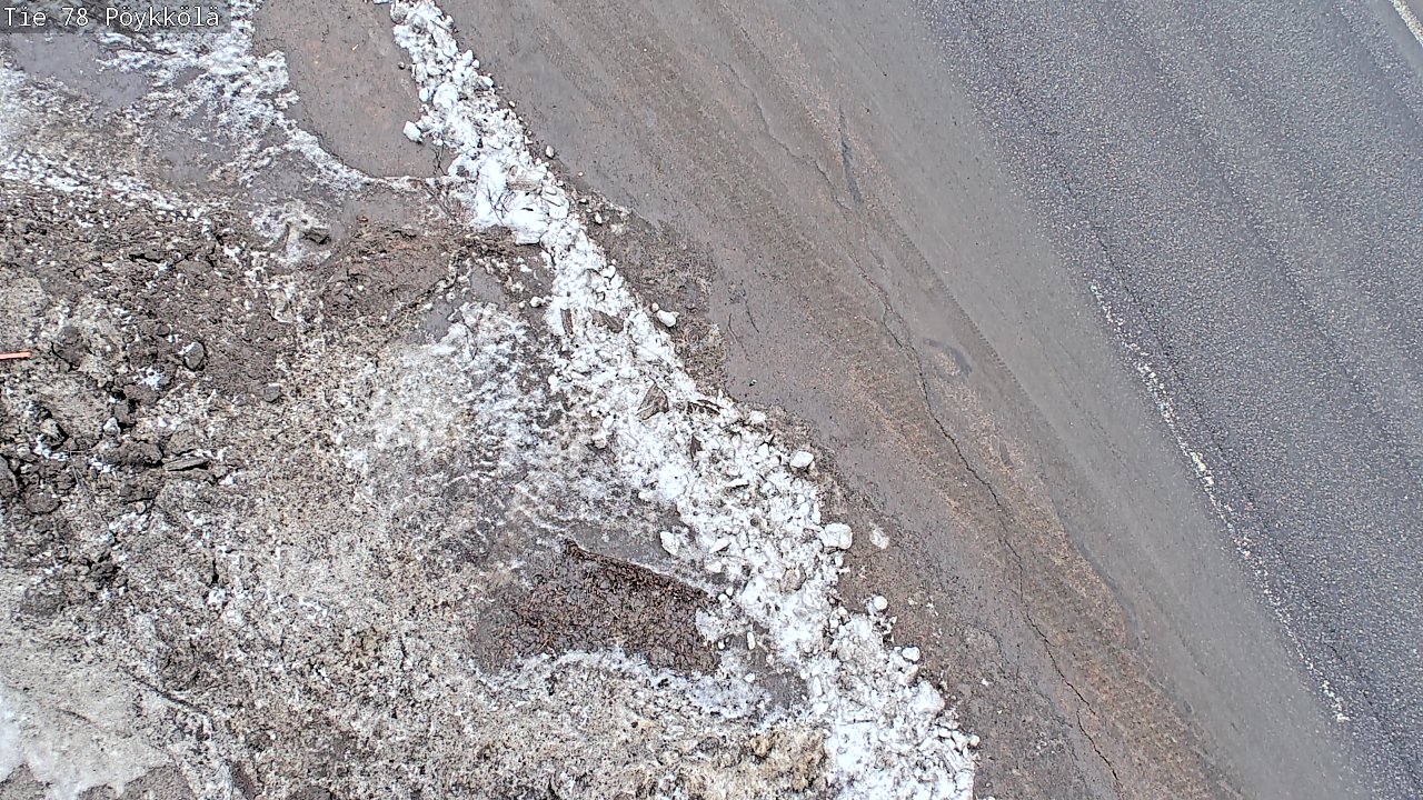 Weather Camera Image Väg 78 Rovaniemi, Pöykkölä, Rovaniemi, Lappi