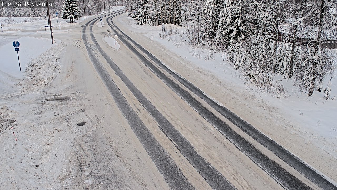 Weather Camera Image Väg 78 Rovaniemi, Pöykkölä, Rovaniemi, Lappi