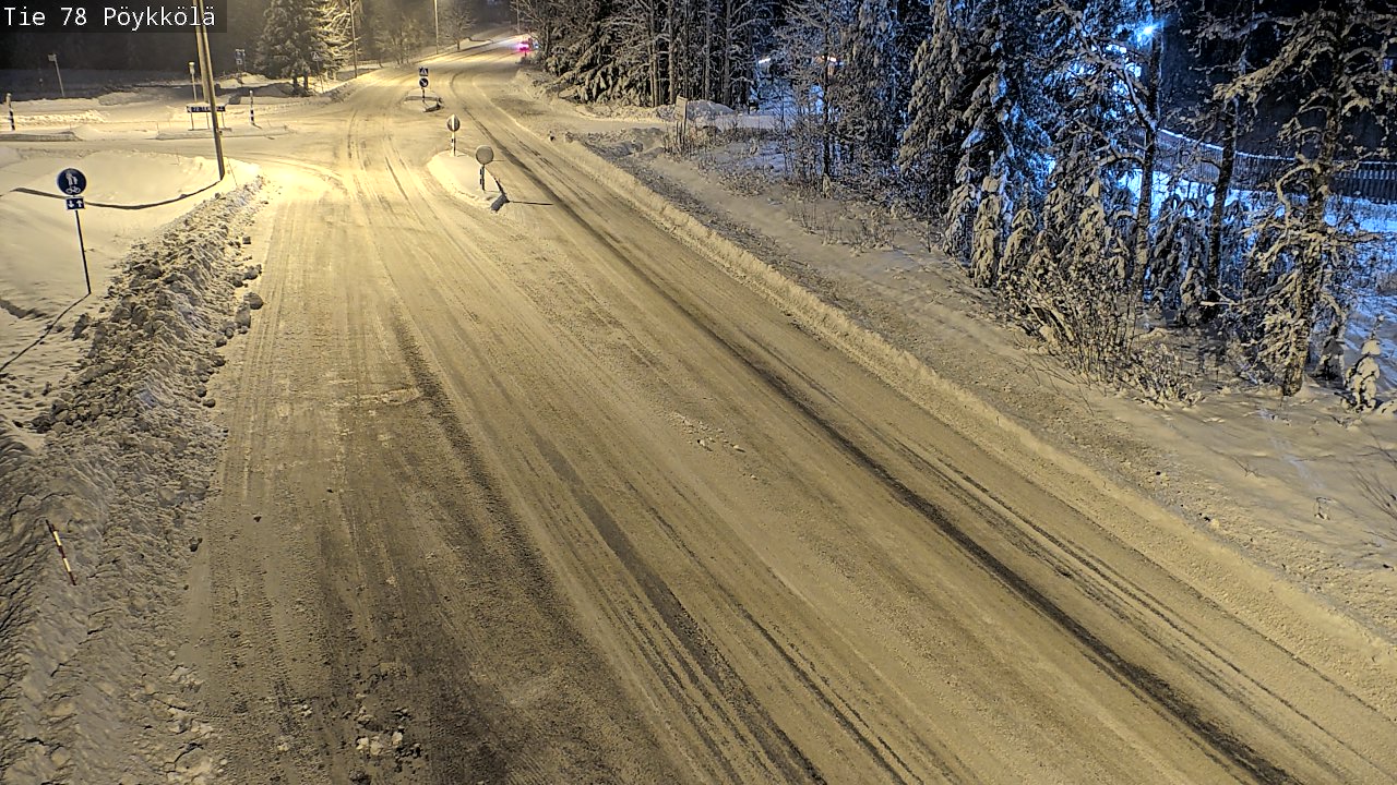 Weather Camera Image Väg 78 Rovaniemi, Pöykkölä, Rovaniemi, Lappi